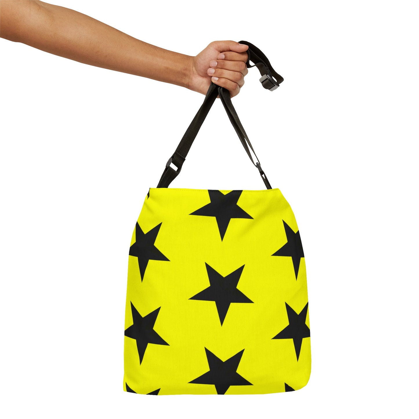 Black Stars on Yellow - Tote Bag