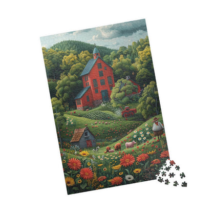 Vibrant Farm Life - 1014-Piece Jigsaw Puzzle