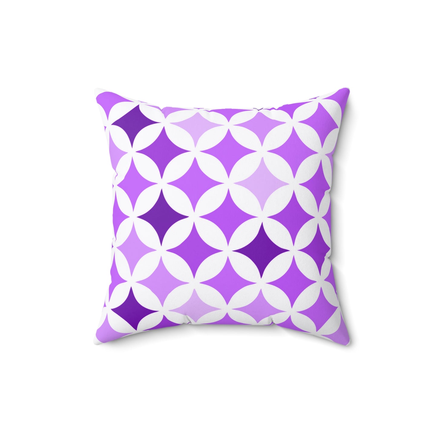 Purple and White Seamless Stars - Pillowcase & Pillow