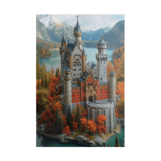 An Interpretation of Neuschwanstein Castle - 1014-Piece Jigsaw Puzzle