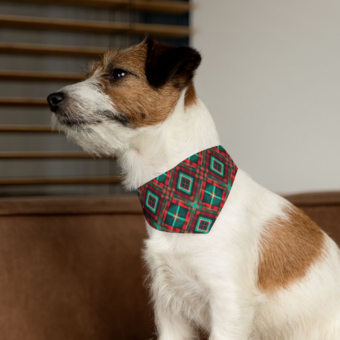 Christmas Tartan - Pet Bandana Collar