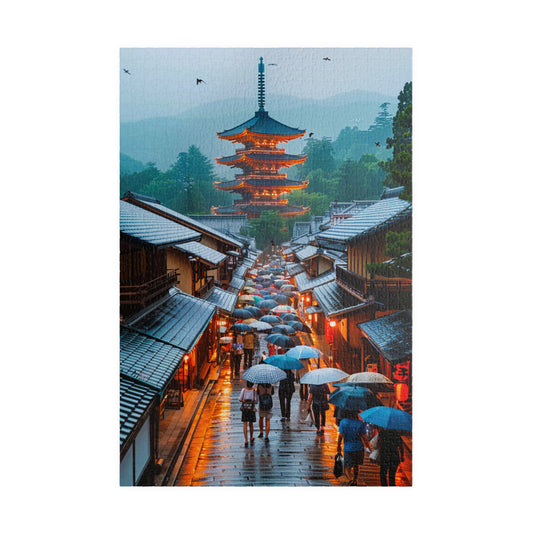 Japanese Village - 1014-Piece Jigsaw Puzzle