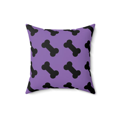 Dog Bone Print on Purple - Pillowcase & Pillow