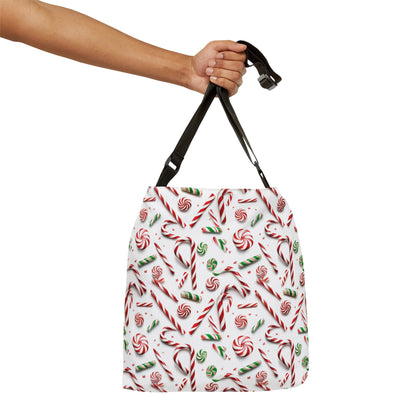 Christmas Candy Canes - Tote Bag