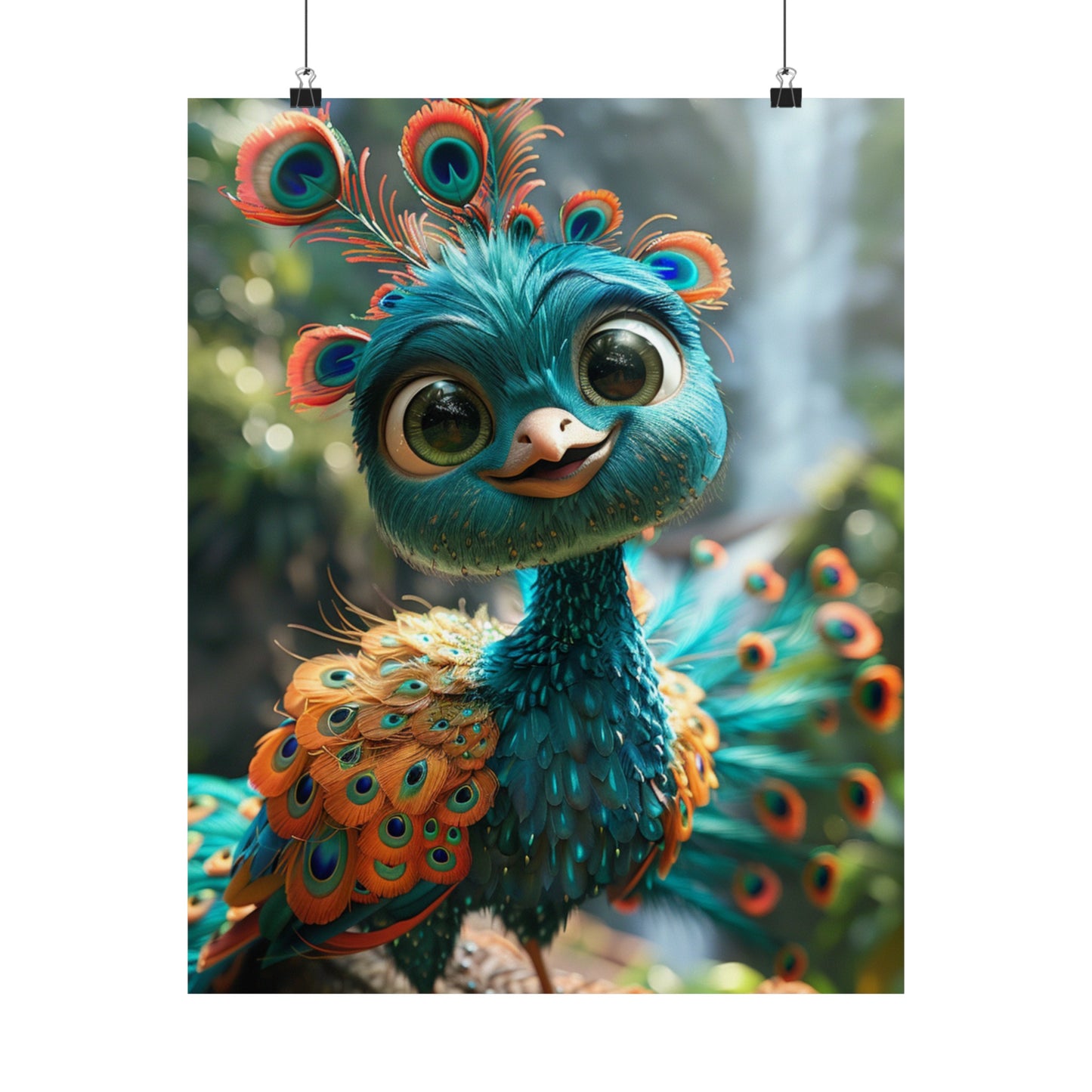 Poppy The Peacock - Physical Print Stunning Premium Poster