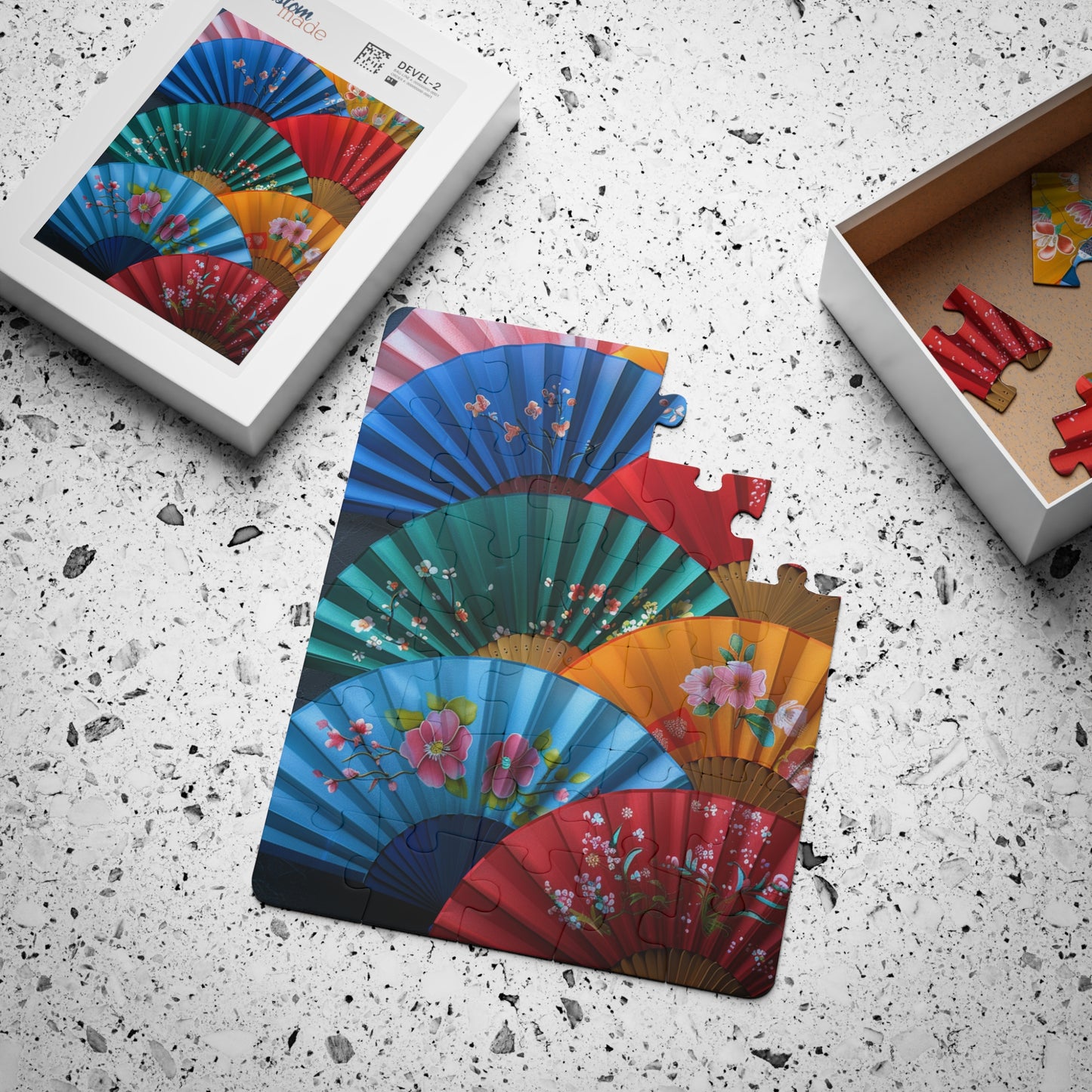 Japanese Inspired Fans - 30-Piece Kids Jigsaw Puzzle