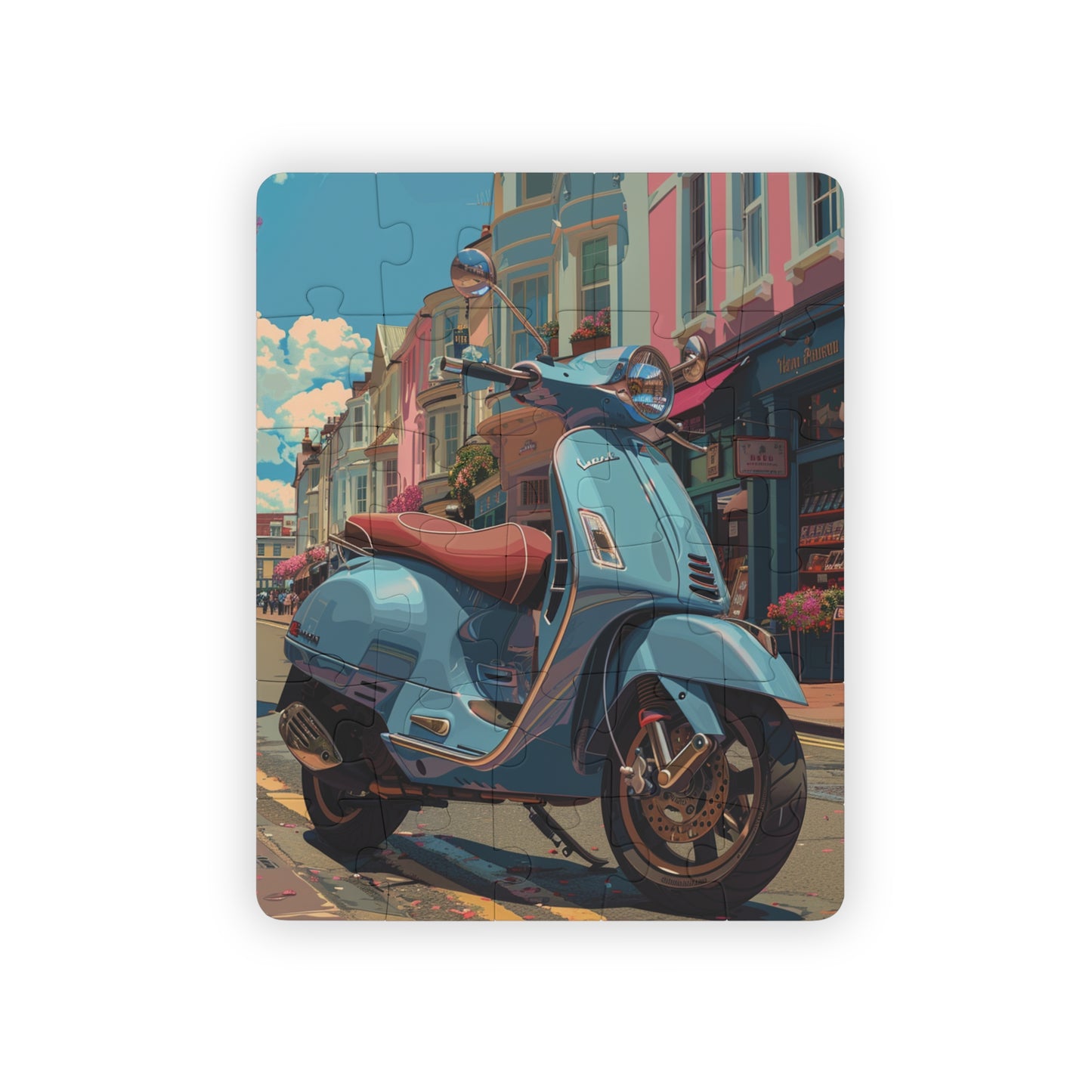 Blue Scooter - 30-Piece Kids Jigsaw Puzzle