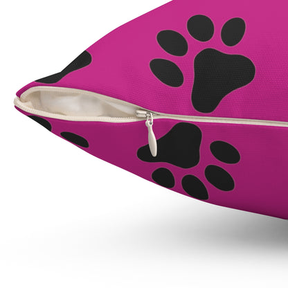 Paw Print on Pink - Pillowcase & Pillow