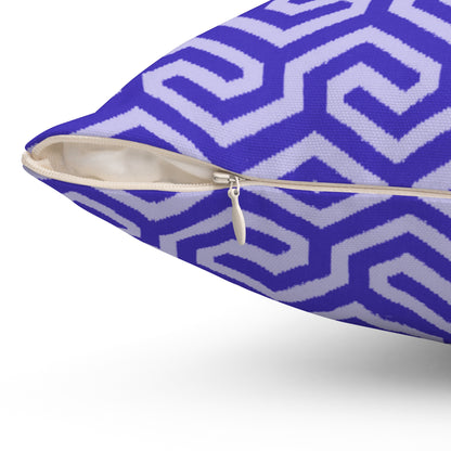 Blue interwoven pattern - Pillowcase & Pillow