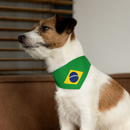 Brazil Flag - Pet Bandana Collar