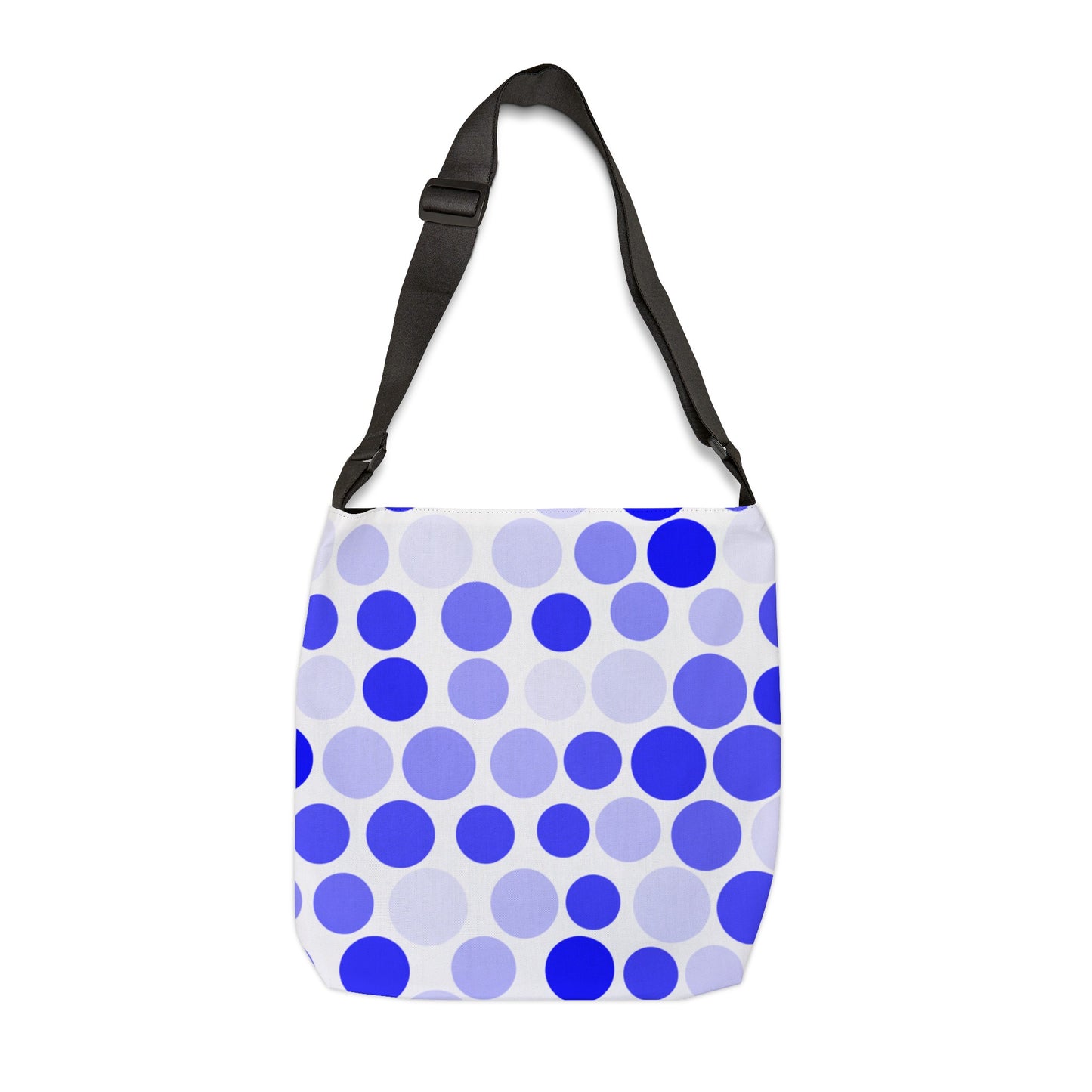 Shades of Dark Blue Polka Dots - Tote Bag