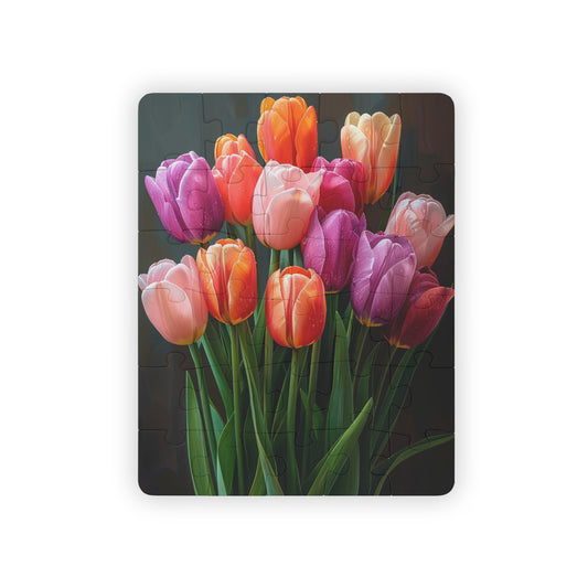 Stunning Tulips - 30-Piece Kids Jigsaw Puzzle