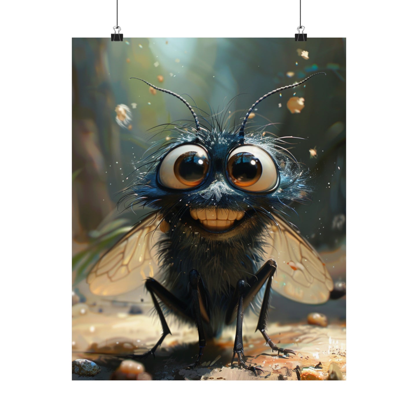 Flick The Fly  - Physical Print Stunning Premium Poster