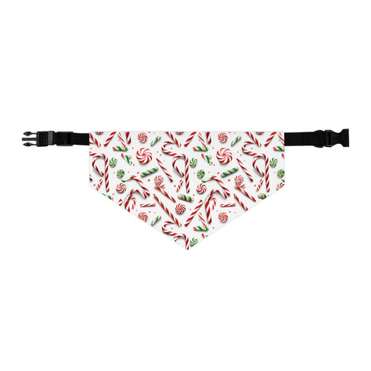 Christmas Candy Canes - Pet Bandana Collar