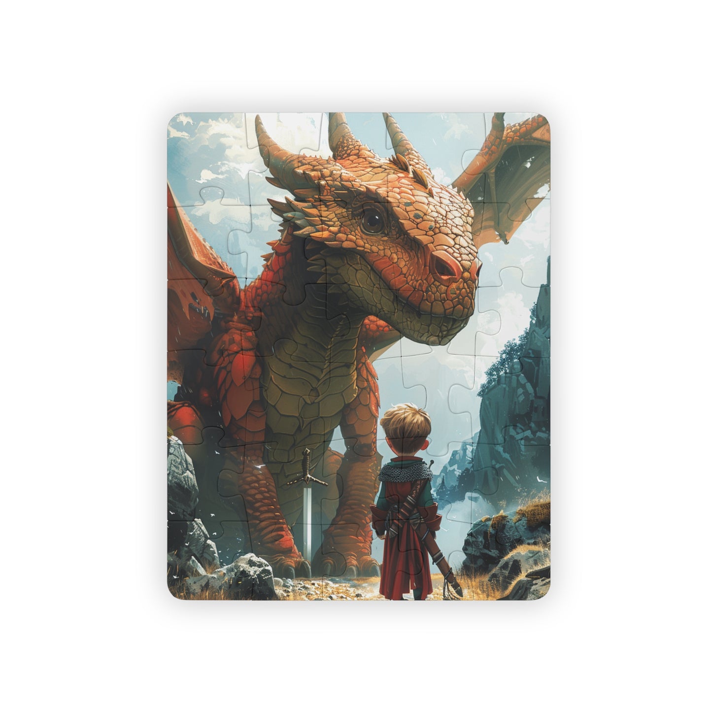 The Prince & Dragon - 30-Piece Kids Jigsaw Puzzle