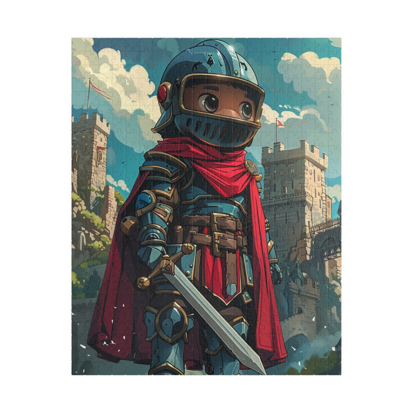 A Noble Knight - Premium Puzzle Available in 110, 252, or 520 Pieces for Puzzle Lovers