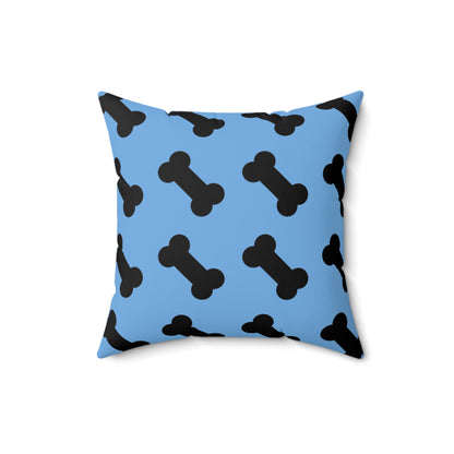 Dog Bone Print on Blue - Pillowcase & Pillow