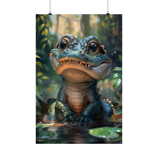 Ali The Alligator - Physical Print Stunning Premium Poster