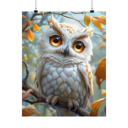 Olivia The Owl - Physical Print Stunning Premium Poster