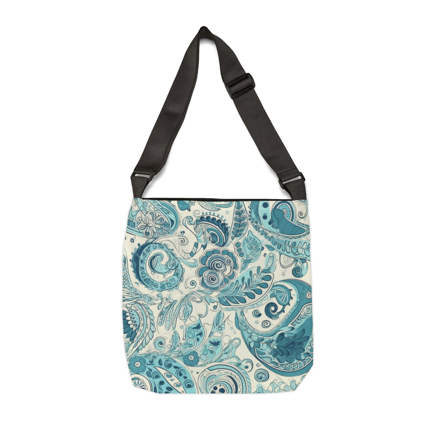 Paisley Print Blue and Teal - Tote Bag