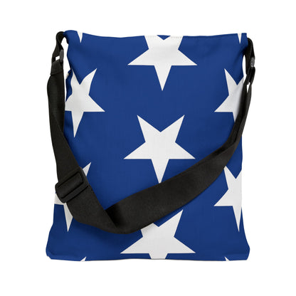 White Stars on Blue - Tote Bag