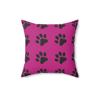 Paw Print on Pink - Pillowcase & Pillow