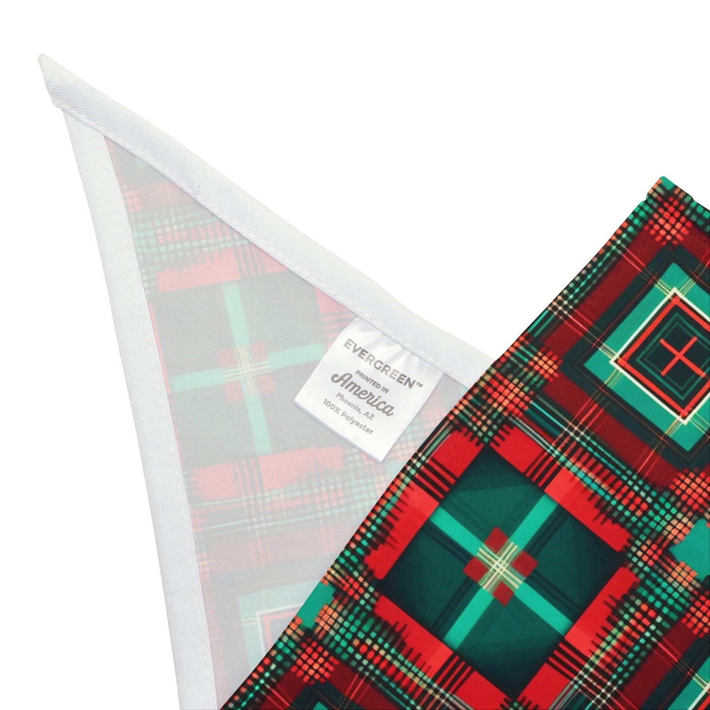 Christmas Tartan - Tie Up Pet Bandana