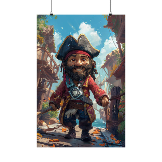 Pete The Friendly Pirate - Physical Print Stunning Premium Poster