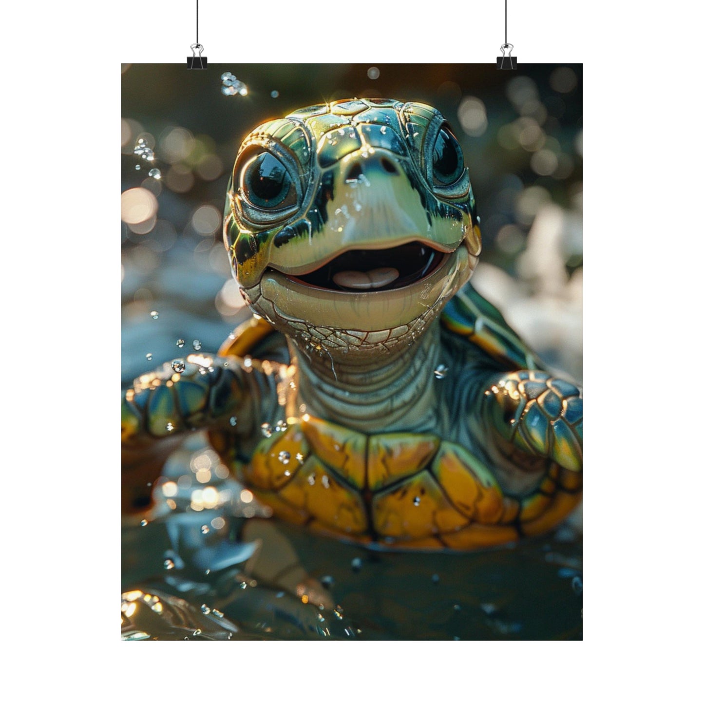 Tom The Turtle - Physical Print Stunning Premium Poster