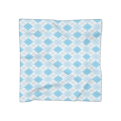 Blue Diamond Print Scarf