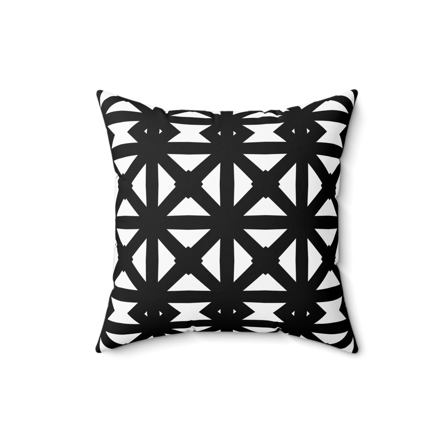 Black and White Bold Lattice - Pillowcase & Pillow