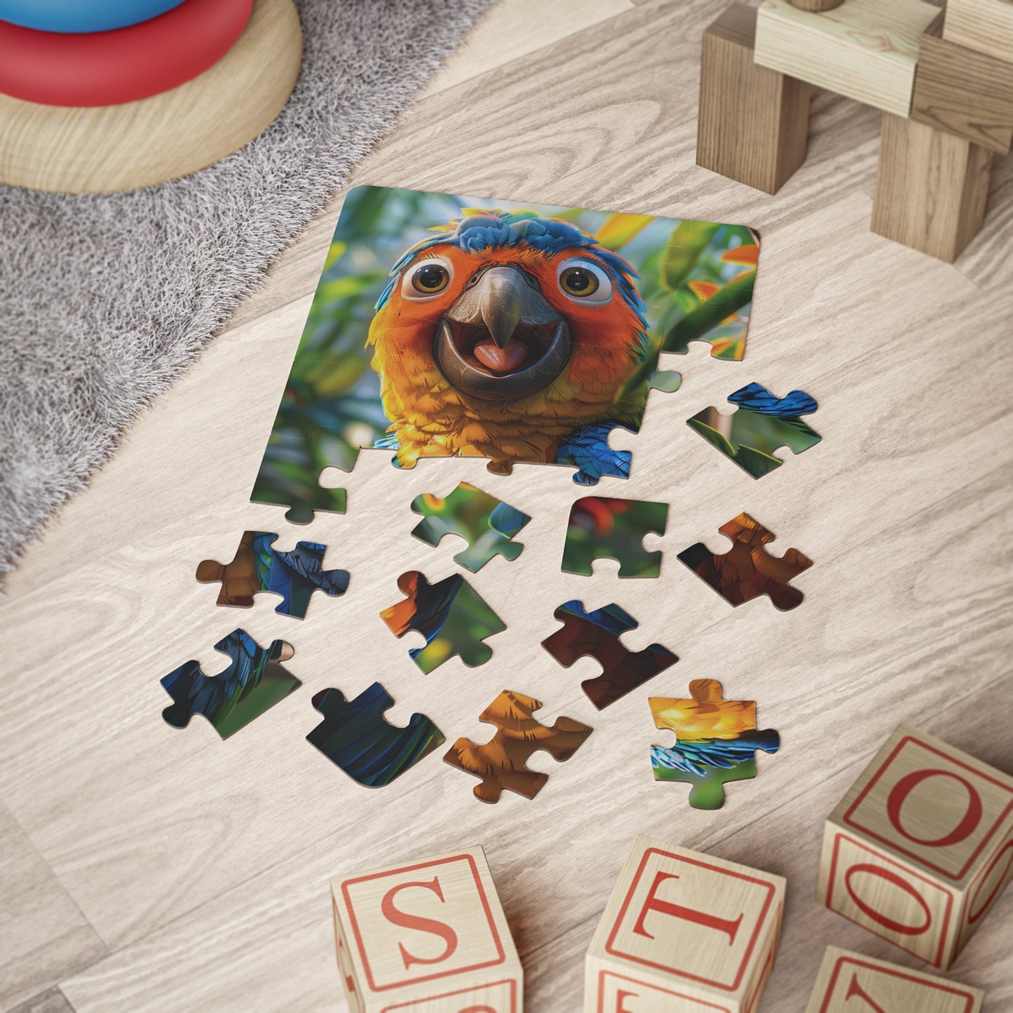 Flutter The Parrot - 30-Piece Kids Jigsaw Puzzle