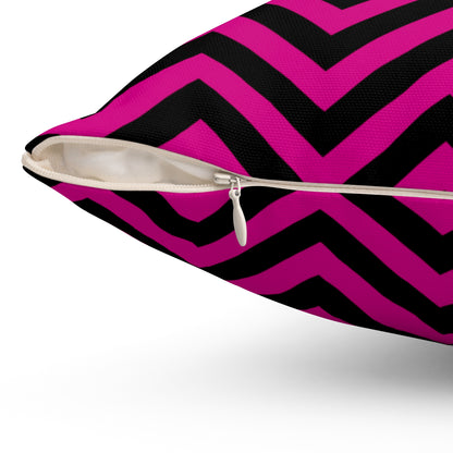 Chevron Black and Pink - Pillowcase & Pillow