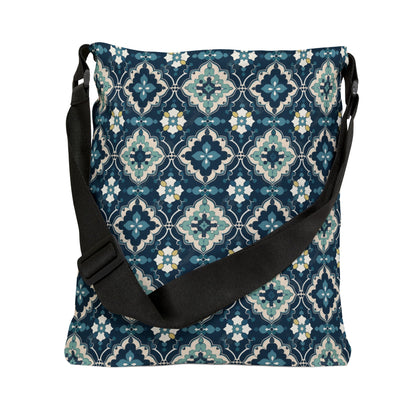 Quatrefoil Print Blue - Tote Bag