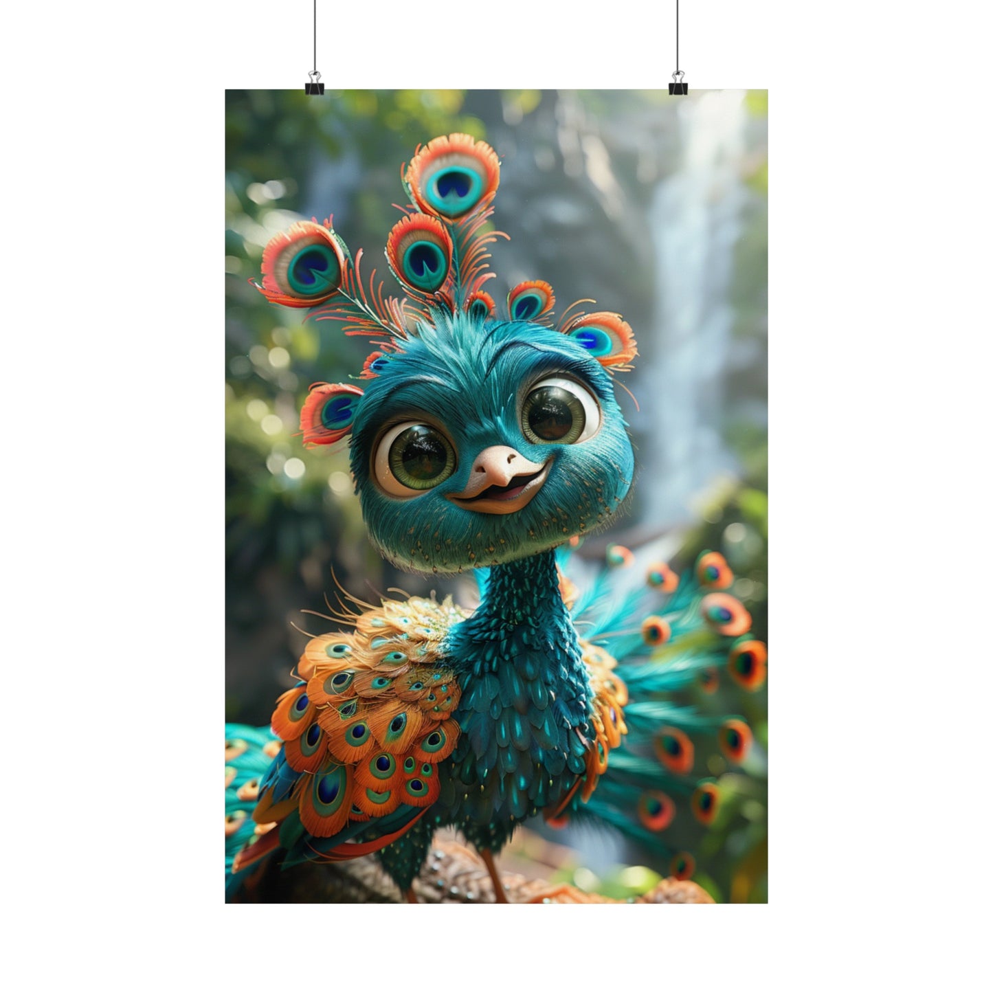 Poppy The Peacock - Physical Print Stunning Premium Poster