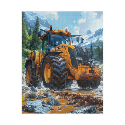 Yellow Tractor - Premium Puzzle Available in 110, 252, or 520 Pieces for Puzzle Lovers