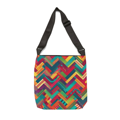 Super Bright Chevron Block Pattern - Tote Bag