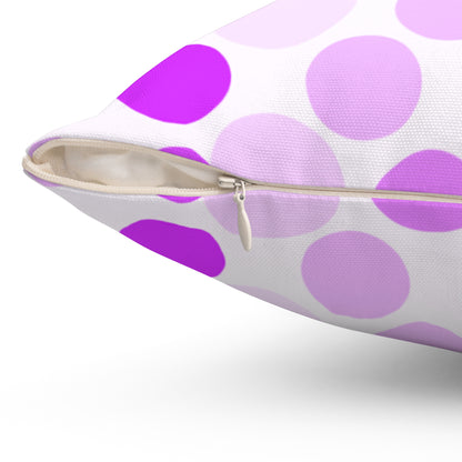 Shades of Purple Polka Dots - Pillowcase & Pillow