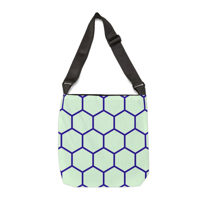 Green and Blue Honeycomb - Tote Bag