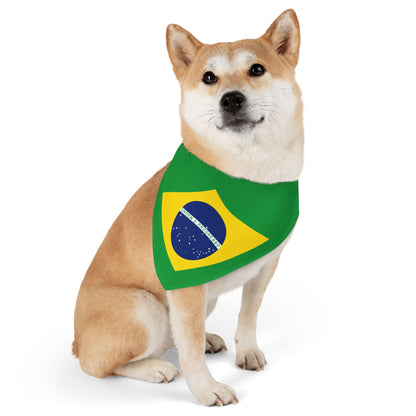 Brazil Flag - Pet Bandana Collar