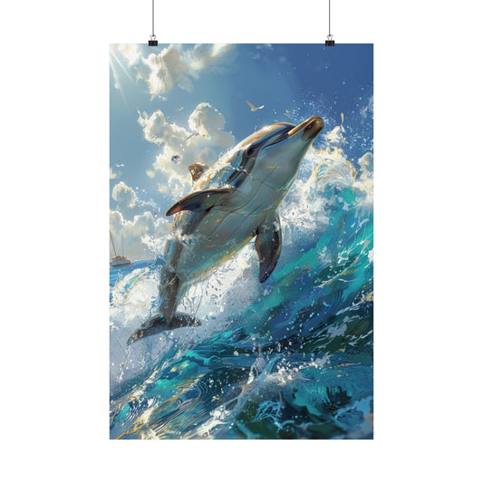 Daphne The Dolphin - Physical Print Stunning Premium Poster