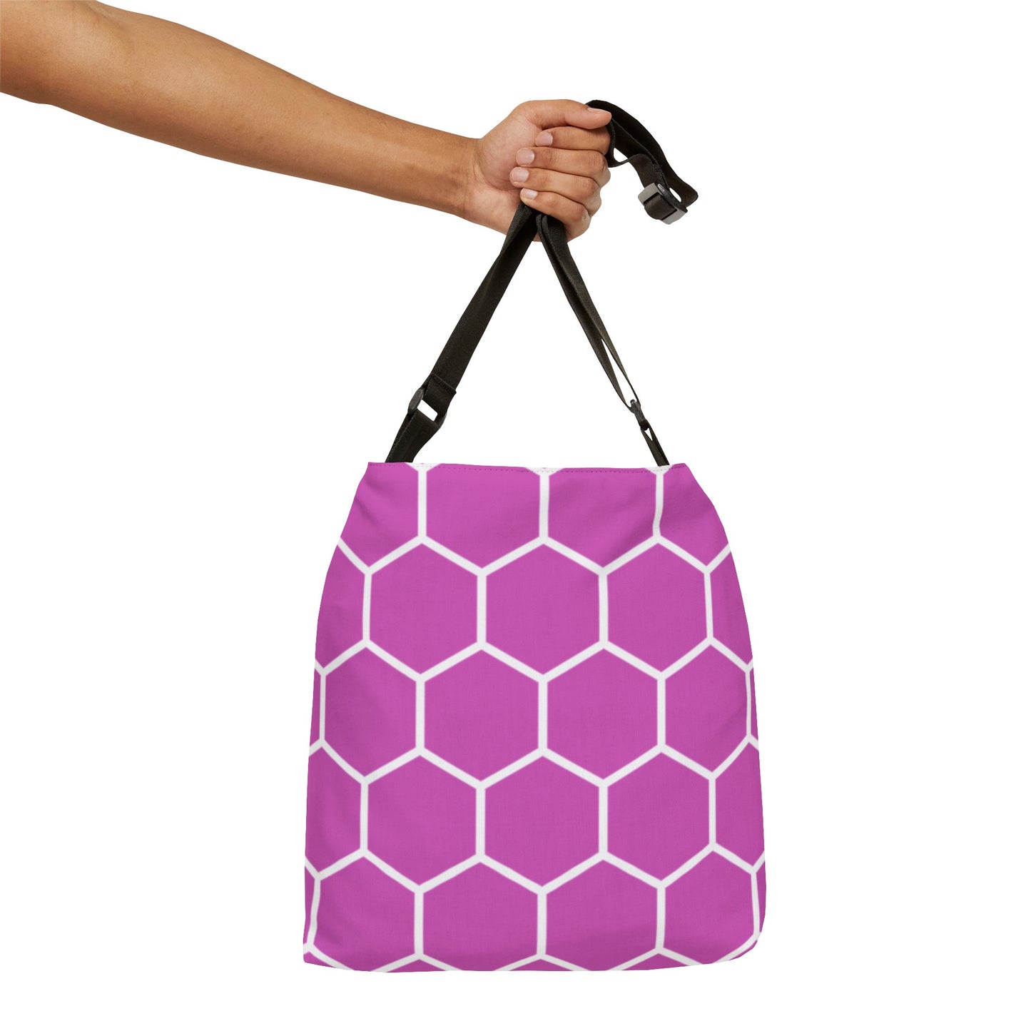 Light Purple and White Honeycomb - Tote Bag