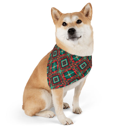 Christmas Tartan - Pet Bandana Collar