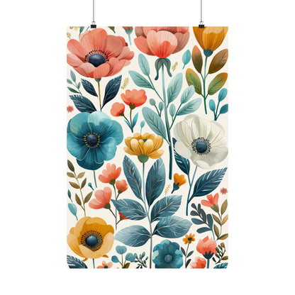 Pastel Flowers - Physical Print Stunning Premium Poster