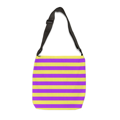 Purple & Yellow Stripes - Tote Bag