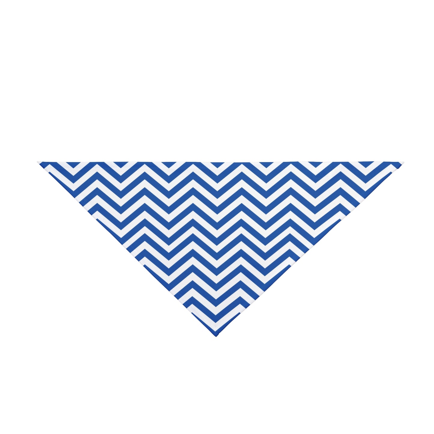 Chevron Blue - Tie Up Pet Bandana