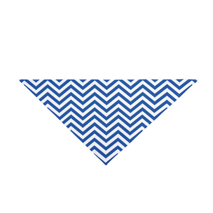 Chevron Blue - Tie Up Pet Bandana