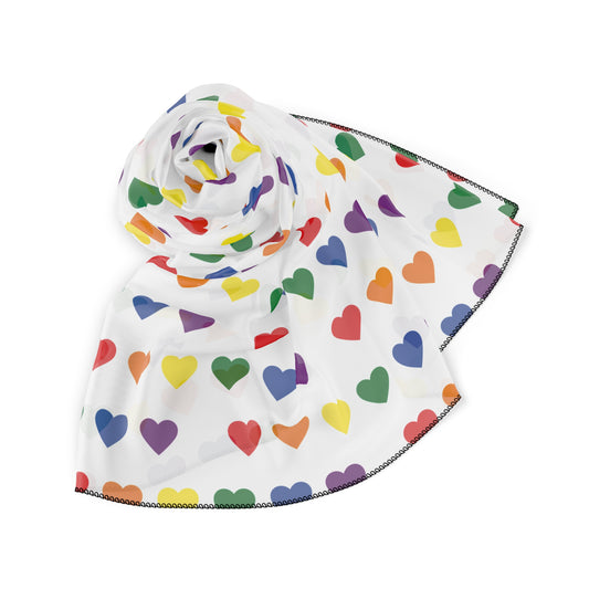 Rainbow Hearts Scarf
