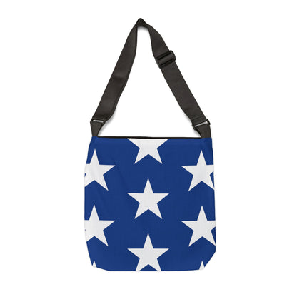 White Stars on Blue - Tote Bag