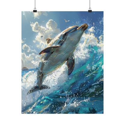 Daphne The Dolphin - Physical Print Stunning Premium Poster